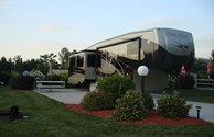 Spacious Cement Pad with Patio